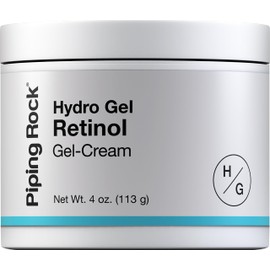 Piping Rock Retinol Cream for Face 4 oz | Hydro Gel Moisturizer | Skincare