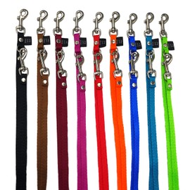elropet Dog Lead, Small Dogs, Lightweight Mini Double Lead, 3/4/5 Positions, Adjustable 2 m - 5 m, 10 mm Width