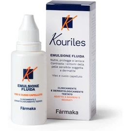 Kouriles Emulsione Fluida Idratante e Protettiva per Viso e Cuoio Capelluto contro Arrossamento e Prurito 30 ml