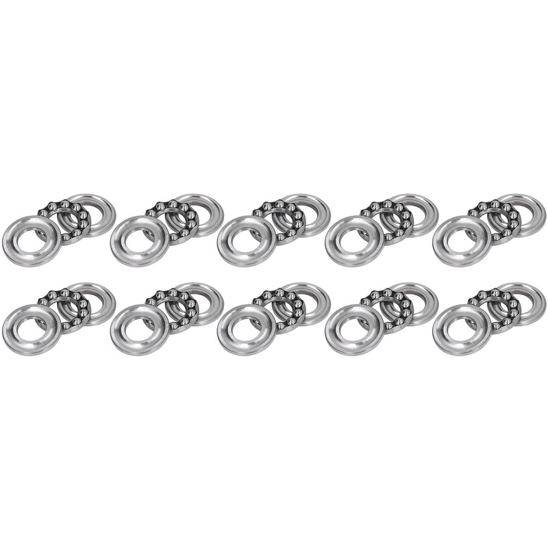 10Pcs Thrust Ball Bearing Single Direction Accessory Replacement Set Kit