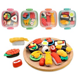 duisoad 4 Boxes Eraser Children Beautiful Eraser Stationery Eraser for Writing, Painting, Sketching, Playing