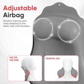 Badewannenkissen Nacken,Kissen Badewanne aus Hygienischem Silikon (36 Rutschfesten SaugnäPfen),Antibakteriell,Schimmelresistent & Weich Ergonomische an Kopf und Nacken für Entspannende (Dunkelgrau)