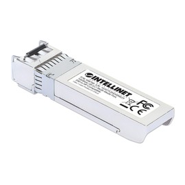 Intellinet 10GBase-SR SFP to LC Multi-Mode 10G Fiber Transceiver - HP/HPE Compatible - HP J9150A / J9150D / JD092A / JD092B - Wavelength 850 nm - Hot Plugging - Up to 6984 ft. - DDM - 508766
