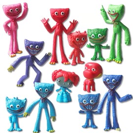12PCS Game Characters PVC Doll Cartoon Figure Ornaments Sausage Monster Collecting Toys for Game Lover