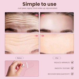 3 Pcs Parches De Arrugas En La Frente Reutilizables, Parche Antiarrugas Para Líneas Finas, Mascarilla Antiarrugas Hipoalergénica, Cinta Facial De Sili
