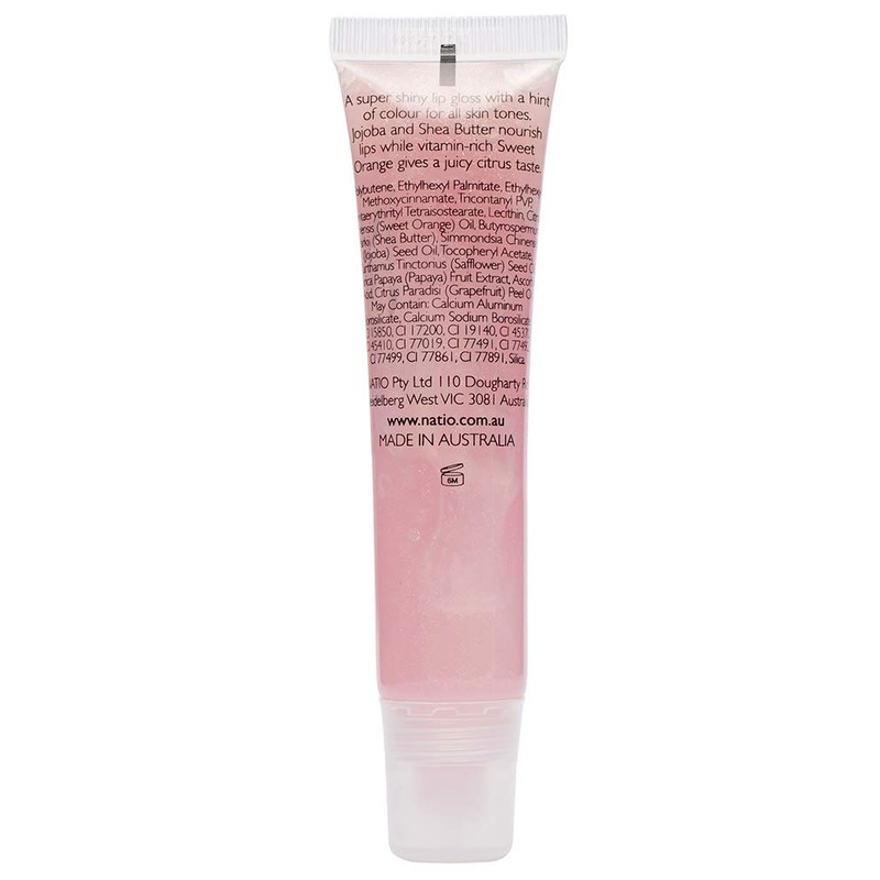 Natio Antioxidant Lip Shine, Grace, 15ml