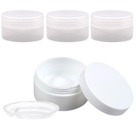 Copeflap Cream Containers, Small Cream Jar, 0.3 fl oz (10 ml), Cream Case, Ointment Containers, Inner Lid, Set of 3 (Clear)