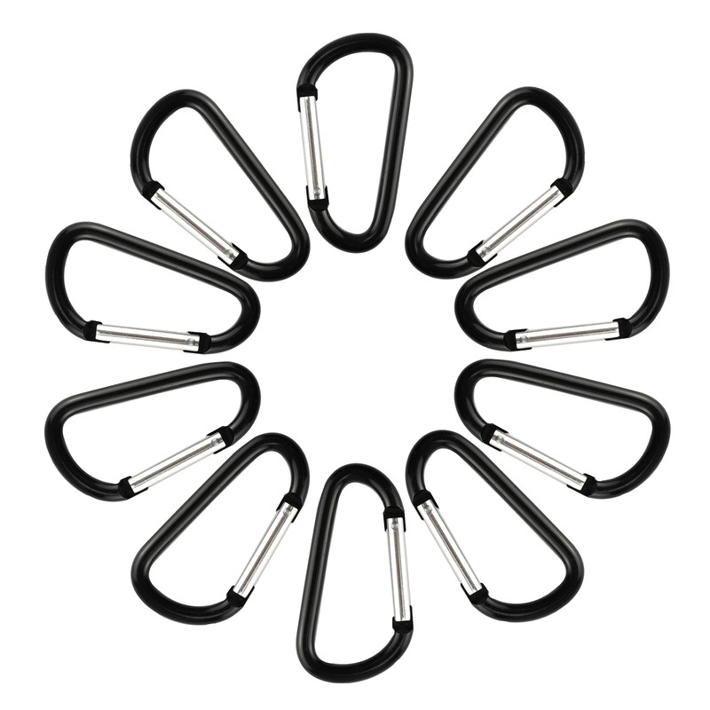 SWATOM Aluminum Carabiner Clip Snap Hook Keyring 1.5/1.9/2.2/2.4/2.8 Inch Carabiners