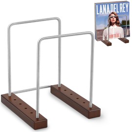 NestNeat Vinyl Record Storage Holder for 35 LPs, Solid Hardwood Record Stand, Album Rack Organizer, LP Storage & Magazine Holder, Gift for Music Lovers