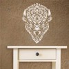 Stencils for Walls: Bison Head Stencil, 8.5 x 11 inch