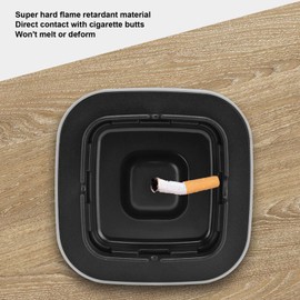 Fdit Ashtray Purifier Smokeless Multi Functional Battery Powered Negative Ion Air Purifier Suitable for Home Car Office (Grey)