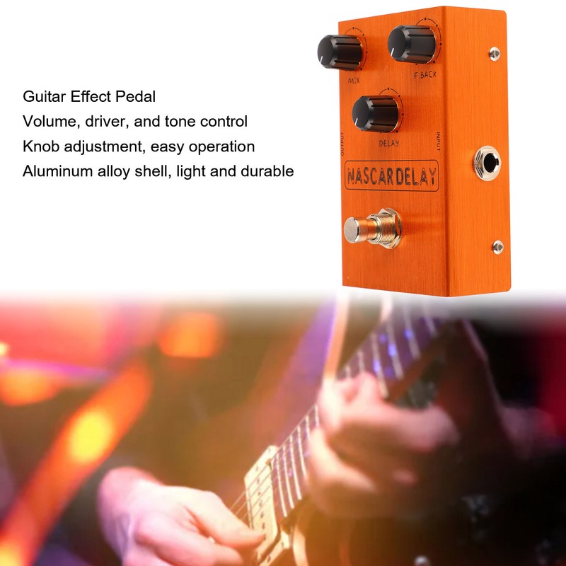 Delay Effect Pedal BBD Chip 3 Knobs Effector for Electric