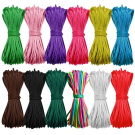 Cord for Bracelets 12 Colours Nylon Thread Craft Bands Macrame Bracelets 120 m Cord 2 mm for Colourful Bracelets Ideal for DIY Project Girls Children Men Woven Nylon Cord Bracelets DIY