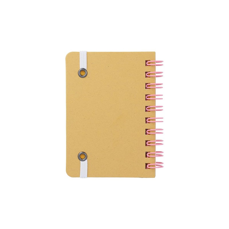 Delphonics Rolburn Notebook with Pocket, Schola, Mini (Baby Pink)