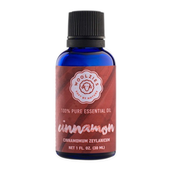 Woolzies Natural 100% Pure Cinnamon Essential Oil 1 Oz | Supports Healthy Metabolic Function, Maintains a Healthy Immune System, for Diffusion, or Topical Use