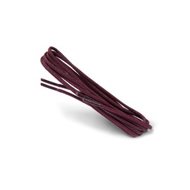 Kaps Waxed Round Thin Laces, 2 mm quality 100% cotton round shoe laces for casual and fashion footwear, made in Europe, 1 pair (75 cm - 29 inch - 4 to 5 eyelet pairs / 26 - Maroon)