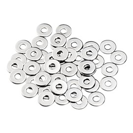 Washers M6 Large, MeHurr Pack of 50 Washers Stainless Steel A2 V2A 304, Body Washers DIN9021 / ISO7093, Washer M6 x 18 mm, Metal Washers for Screws & Nuts & Threaded Rod