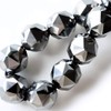 Gold Stone High Purity Terahertz Mineral Star Cut Bracelet, 0.4