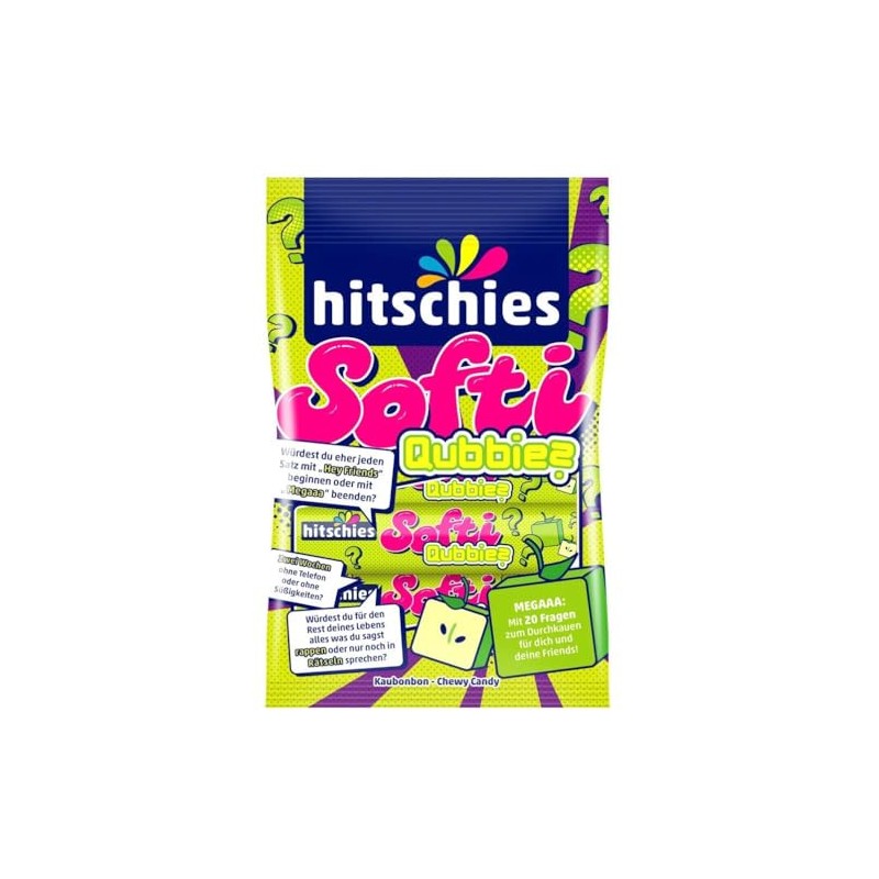Hitschler Softi Qubbies Apple Chewy Candy - 80g