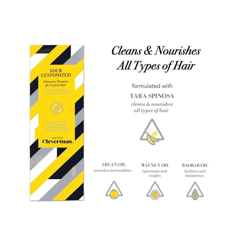 CLEVERMAN Men's Cleansing Shampoo for Normal Hair, 20ml (Sample Size)