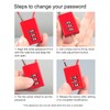 Maizoon 5 Pack 3 Digit Combination Lock with 500mm Heavy