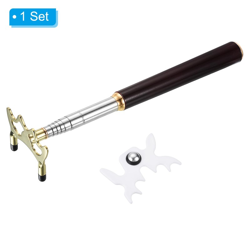 PATIKIL Retractable Billiards Cue Stick Bridge, Wooden Pool Cue Accessory
