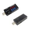 1pc Black USB Power Current Meter,3-9V 0-5A Voltage Tester Multimeter,LCD