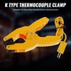 K-Type Thermocouple Temperature Clamp for HVAC Systems, 2 pcs Pipe