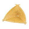 Fukui Craft 51272409 8-Inch Ease Triangle Basket with Sesame Bamboo