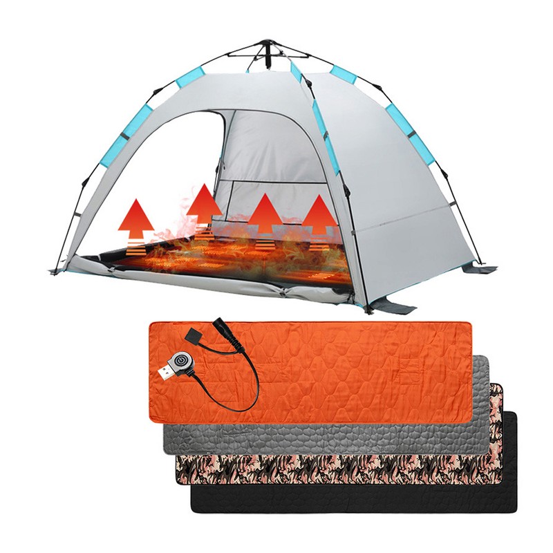 Heated Sleeping Bag Pad Mattress USB Power Warm Heating Mat