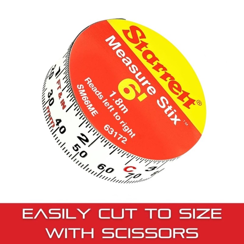 Starrett Tape Measure Stix with Adhesive Backing - Mount to
