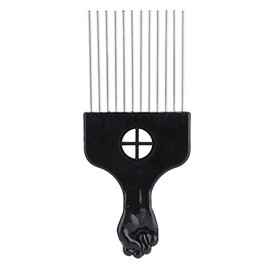 Peine Pelo Rizado, Peinetas Africanas Peines de Peluqueria Peine africano de metal para peluquería Peine de Púas Anchas Afro Peine de púas            