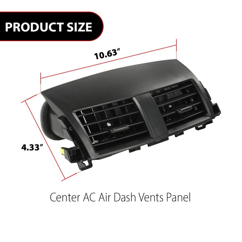 DOTCOM Center AC Air Dash Vents Panel Fit For Toyota