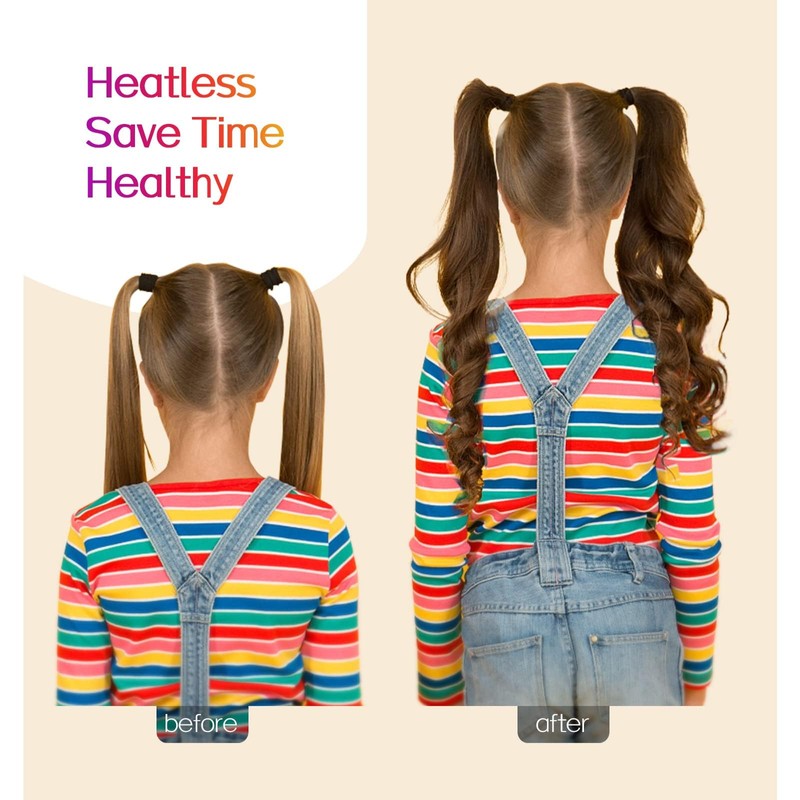 Heatless Extra Long 61 Inch Velvet Curling Ribbon Kit for
