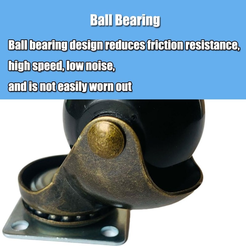 4 Pack Swivel Casters Ball Casters for Universal Furniture –