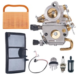 youjupazi TS420 TS410 Carburetor Kit with Air Filter Stop Switch Maintenance Kit for Stihl TS410Z TS420Z Concrete Cut-Off Saw C1Q-S118 C1Q-S118D Replaces Parts 4238 120 0600 4238-120-0600 Carb