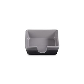 Le Creuset Stoneware Signature Cocktail Napkin Holder, 6 ", Oyster