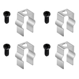 4 Pcs Metal Mount Clips with Screws, Retaining Clips for Robot Vacuum Side Brush, Fit for Shark IQ & AI AV2501S Robot Vacuum and Some Other Models Side Brush, Not Compatible ION Series Modles