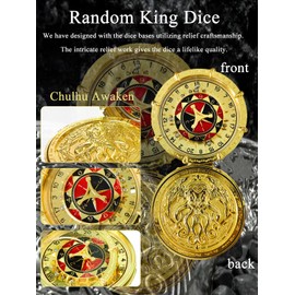 SignalPlus DND Random King Dice Spinner, 7-in-2 Dual-Spin Wheels Cthulhu Dice, DND Metal Dice for Dungeons and Dragons RPG Role Playing Game, Customizable Game [UNK] Multiple Play Way Up to 30+