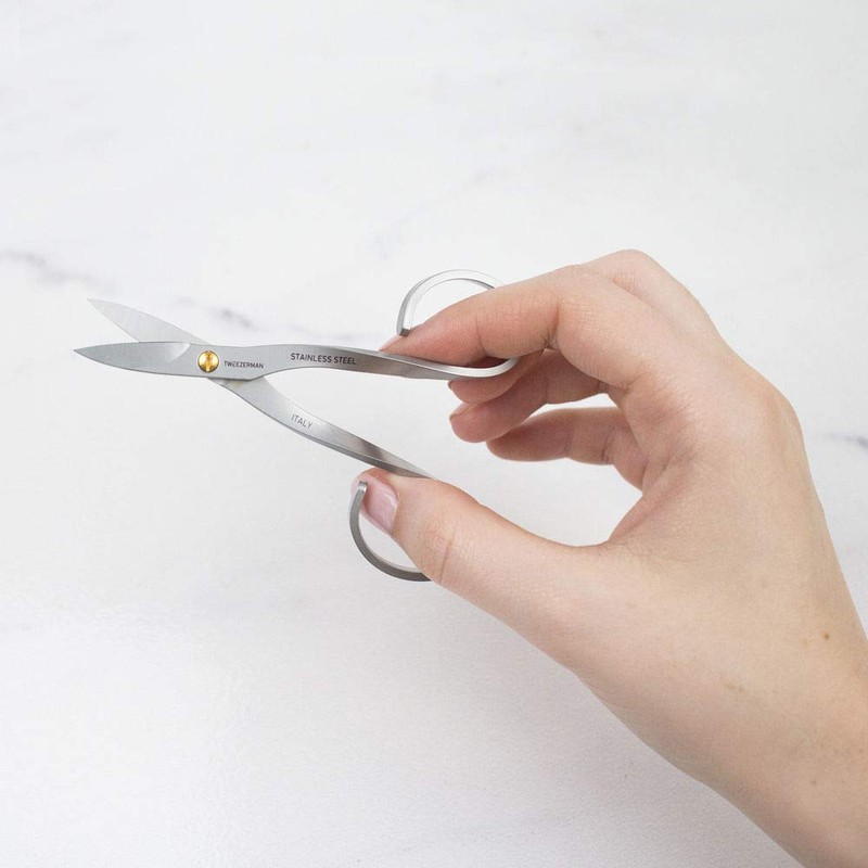 TWEEZERMAN Nail Scissors with Sharp Blade Made of Stainless Steel