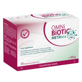 OMNi BiOTiC OMNi BiOTiC METAtox | 30 Sachets | 9 Bacterial strains | 15 Billion Bacteria per Daily dose | Powder | Vegan | for Daily use | with Bacteria for The intestinal Flora