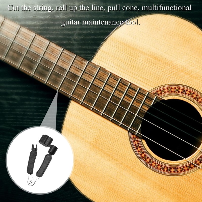 1 Pcs Guitar String Winder Cutter and Bridge Pin Puller,3-in-1