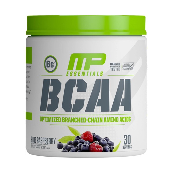 MusclePharm Essentials BCAA, Blue Raspberry - 30 Servings