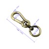 TANJUN Metal Spring Snap Hooks Clip,Car Keys Keychain, 2 Pack