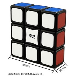 GoodCube 1x3x3 Floopy Cube Black 1x3x3 Speed Cube Puzzle
