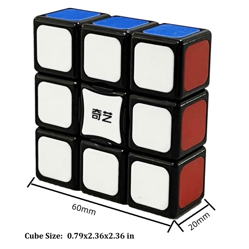 GoodCube 1x3x3 Floopy Cube Black 1x3x3 Speed Cube Puzzle