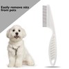 Long Handle Metal Hair Nit Comb Remove Head Nits White