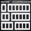 BESTTEN 5 Pack Screwless Decorator Wall Plate, 2 Gang Decorative