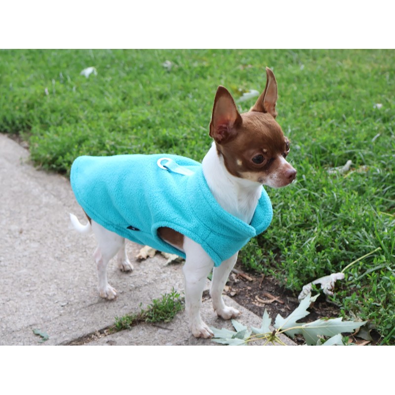 JACKO & CO - Fleece Vest Sweater with Leash Ring