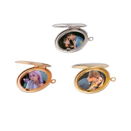 Nordic Viking Thor's Hammer Locket, That Holds Pictures inside, Nordic Locket Necklace with Runic Gift for Men and Women, Stainless Steel, No Gemstone